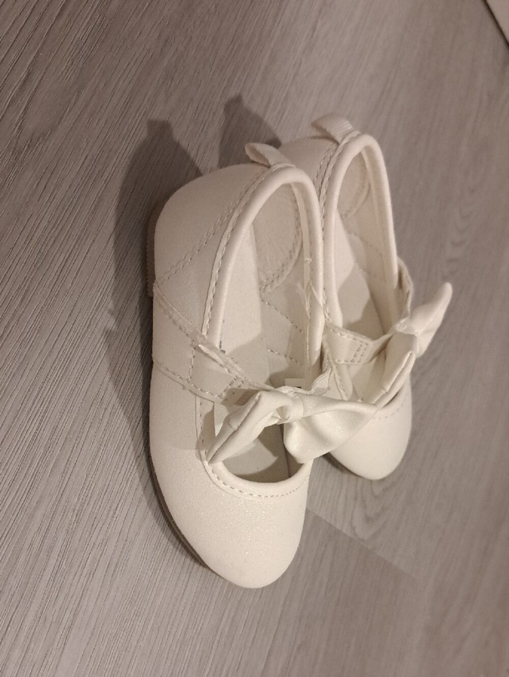 Carter's Cream Bow Mary Jane Flats - Picture 2 of 3